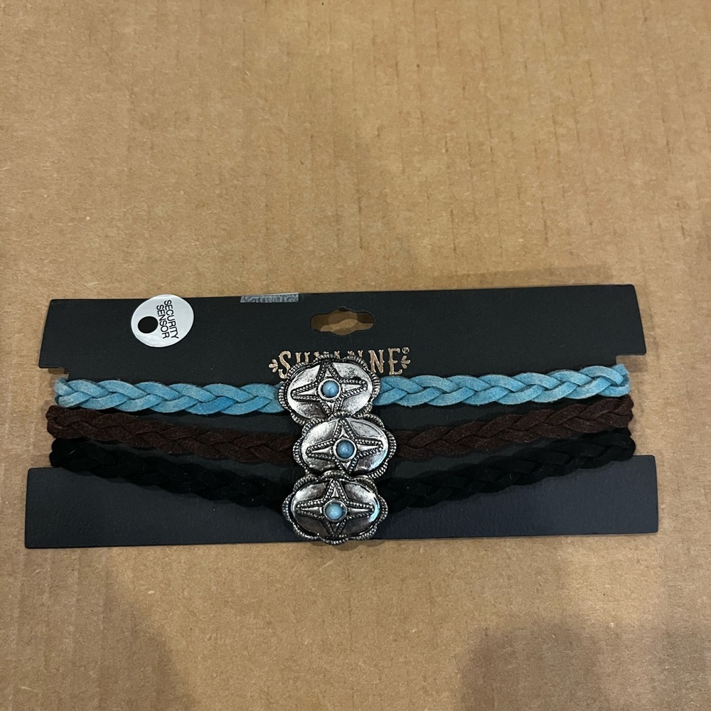 Boot Barn- Shyanne Braided choker necklace with Silver Accents